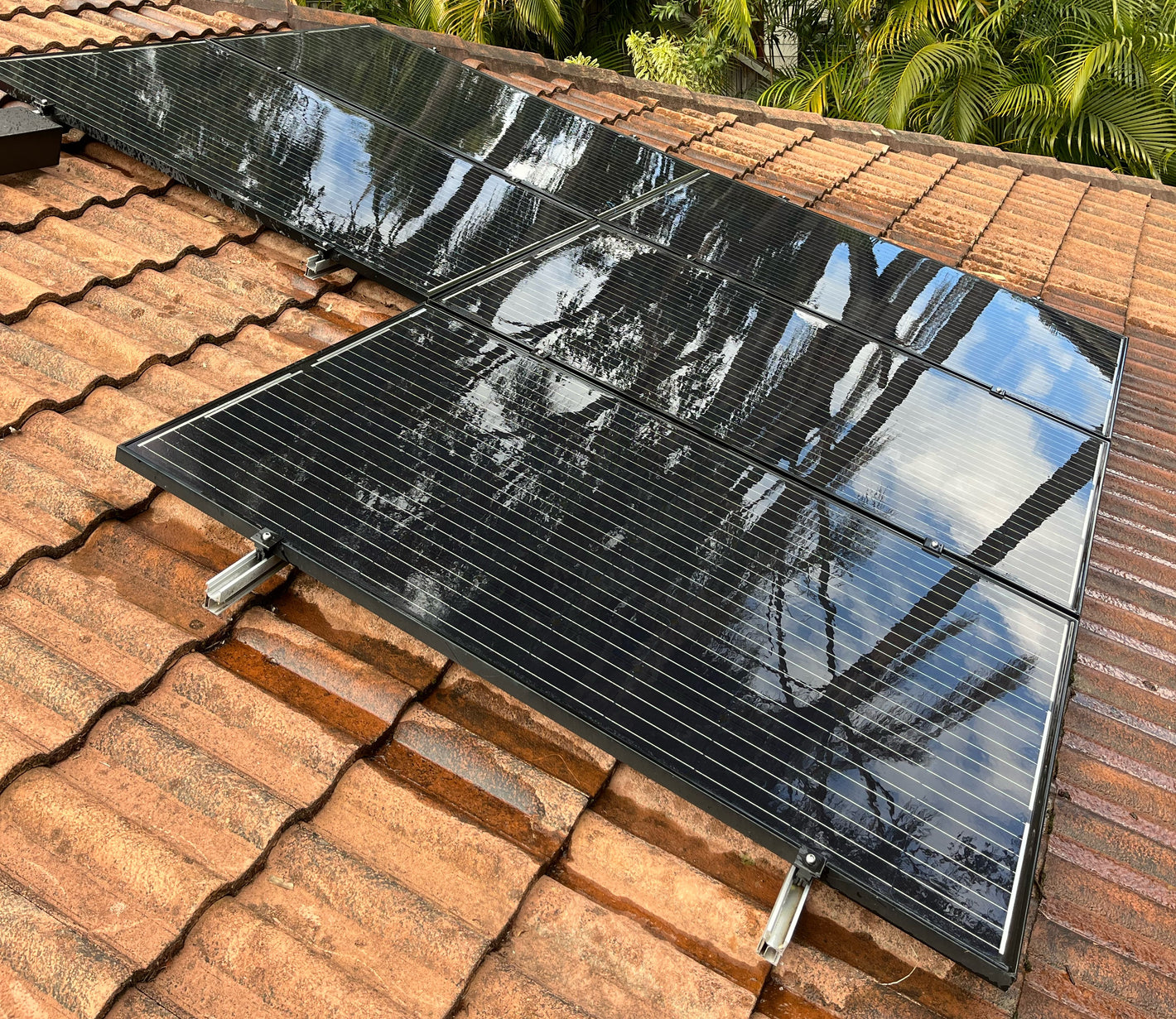 AFTER CLEANING SOLAR PANELS
